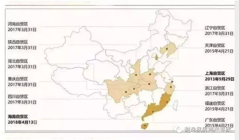 12個(gè)自貿(mào)區(qū)